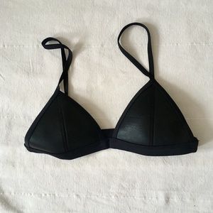 Triangl Triangle Bikini Top Black XS